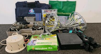EFJohnson Mobile Base Radio, Steel Cable Grounding Kits, SleepMate, Duck Window Kit, Cables