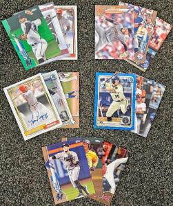 10+ Baseball Cards - Topps, Bowman Chrome, Autographs, Refractors, 2021 MLB Stars