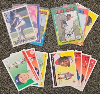 Baseball Cards Featuring Babe Ruth, Hank Aaron, Mariano Rivera, Retro & Modern Legends, Facsimile Autos