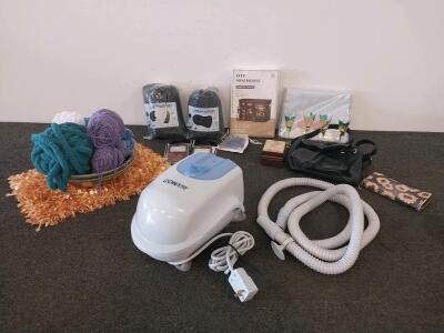 Conair MBTS6 Hydro Massager Foot Spa with Bubble and Heat Functions, White/Light Blue, Yarn, Decor, & More