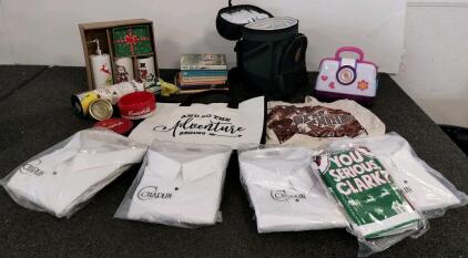Chaplin Tuxedo Shirts, Campbell&rsquo;s Soup Bowls, Tote Bags, Christmas Ceramic Set, And More