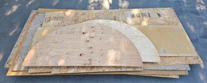 Plywood, OSB, Particle Board & Pegboard Sheets, 3/8"-3/4" Thick, 4'x8' & Cut Shapes