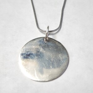 $80 Silver Engravable Tag 6G Necklace