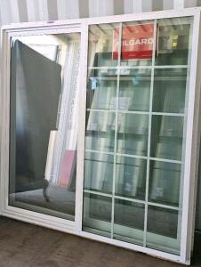 Milgard 6110 Style Line Horizontal Sliding Glass Window, 59.5"x59.5", White, XO, Argon, Colonial Grid