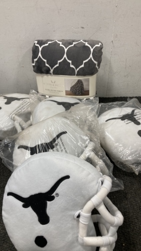 Helmet Pillows and Ultra Plush Throw