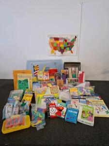 Educational Flash Cards, Math Manipulatives, US Map, Presidents, Time Kits, And More