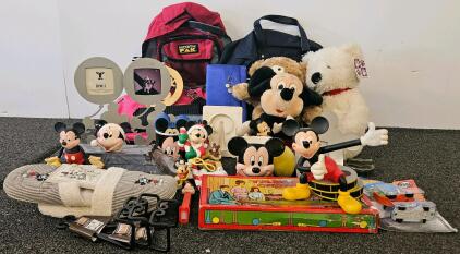 Disney Mickey Mouse Collectibles, Hot Wheels Cars, Plush Toys, Bags, Decor, And More