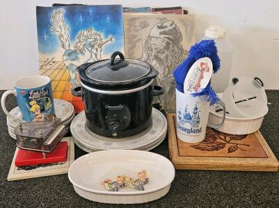 Crock-Pot, Crown Fine China, Disneyland Mug, Vintage Art, Baking Dishes, And More
