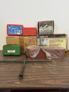 Pack Of Sanding Belts, Estimated 8&ndash;12 Belts, Sealed In Original Packaging, Electric Planer, Polishing Kit, Tire Iron