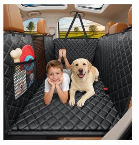 Convertible Dog Car Seat Hammock Cover, Universal Fit, Waterproof, Mesh Window, 52"x24.4" For SUV/Sedan
