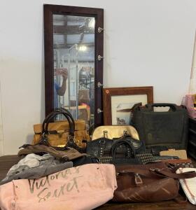 Women&rsquo;s Handbags & Purses, Victoria&rsquo;s Secret, TUMI, Coach, 10+ Pieces, Skil Saw, Mirror Coat Hanger, Picture Frame
