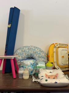 Bundle OFA Baby Bath Support, Nursing Pillow, Bottles, Pacifiers, Lansinoh Breastmilk Bags, And More