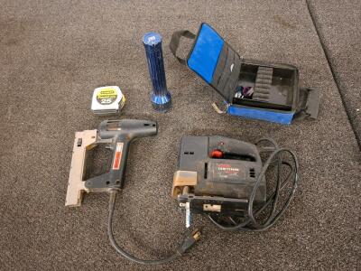 Sears Craftsman Sabre Saw 1/4 HP Variable Speed(tested and powered on. & Electric Brad Nailer ( unable to test)Model 900.68425 Bundle