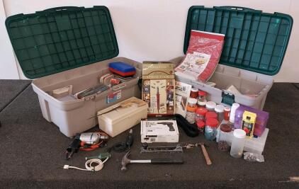 Mixed Lot: Black & Decker CD1000 Cordless Drill, Versa-Tool, CASCO Engraver, Tools & Craft Supplies