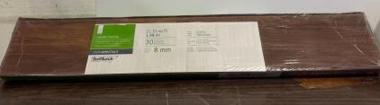 3 Boxes Of Style Selections SwiftLock 8mm Laminate Flooring, 8.05" x 47.64", 21.31 sq ft, Medium Brown, AC3