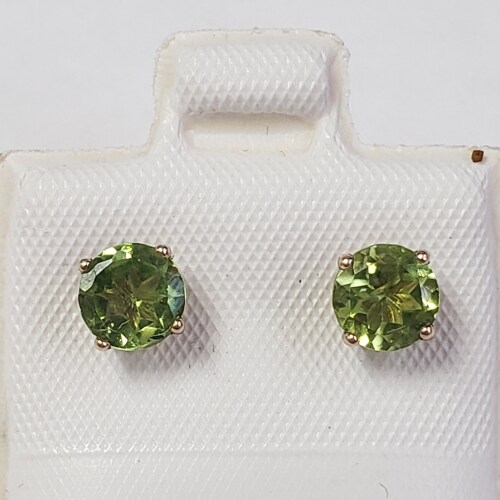 $360 10K Peridot(1.05ct) Earrings