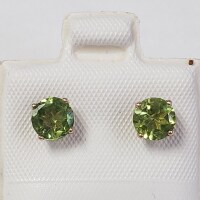 $360 10K Peridot(1.05ct) Earrings