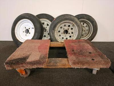 Carlisle USA Trail 4.80-12 Steel Trailer Wheels, 5-Lug, Lot of 4, DOT Certified