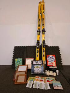 Salomon X Scream All-Mountain Skis 177 cm w/ 900S Bindings, Made in France, Yellow/Black , foam exercise mats. Board games and more