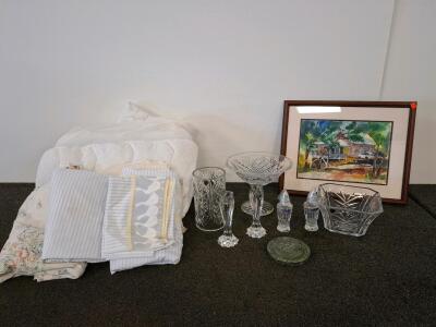 Waterford and Marquis Crystal Collection: Vases, Candlesticks, Salt & Pepper Shakers, Bowls