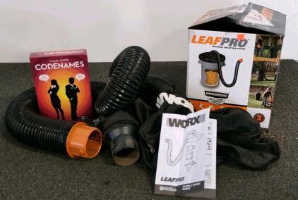WORX LeafPro Universal Collection System WA4054.2, Fits 32&ndash;96 Gal, 8' Hose, Universal Connector, codenames