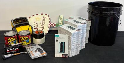 Bulk Lot: Flex Seal, ESR Screen Protectors, Stanley Blower, U-Haul Hitch, Gorilla Tape & More