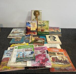Vintage Lot of 36 Art Instruction Books &ndash; Walter Foster, Grumbacher, Drawing & Painting Guides