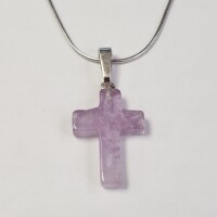 $120 Silver Amethyst 18" Necklace