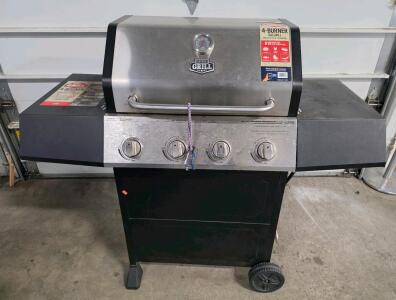 Expert Grill 4-Burner Gas Grill, 619 sq in Cooking Area, 48,000 BTU, Cast Iron Grates, Cover Included