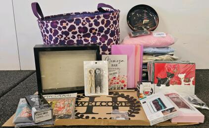 Mixed Stationery & Craft Lot: 11 Dog Design Cards, Yasutomo Origami Paper, Silver Black Ink, Tools