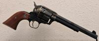 Ruger Vaquero .44 Magnum Revolver, 7.5" Barrel, 6-Shot, Blued/Case Hardened, Wood Grips, Box