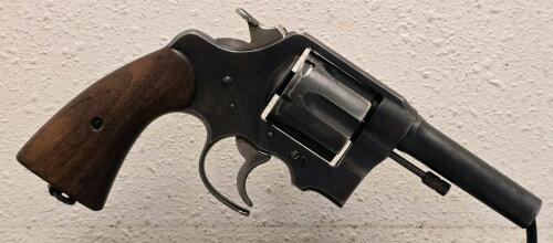 Colt U.S. Army Model 1917 .45 ACP Revolver, Serial 55499, 5.5" Barrel, Wood Grips