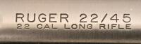 Ruger 22/45 Semi-Automatic .22 LR Pistol, 5.5" Barrel, Stainless Upper, Extra Magazine - 7