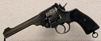 Webley Mark VI 1918 .45 ACP Revolver, Serial 269083, 6-In Barrel, Leather Holster, Moon Clips - 5