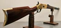 Cimarron/Uberti 1866 Yellowboy Short Rifle, .38 Special, 20" Barrel, Brass Receiver - 2