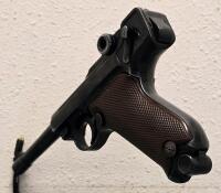 ERMA La 22 .22 LR Luger-Style Semi-Auto Pistol, Germany, Brown Grips, Serial #28936 - 3