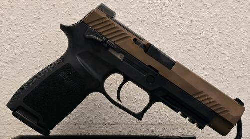 SIG Sauer P320 M17 9MM Pistol, 4.7" Barrel, Manual Safety, Coyote Finish, Serial M17-091929