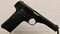 FN Model 1922 Semi-Automatic Pistol, Serial Number 78621a, .32 ACP, Rare French Military Reissue
