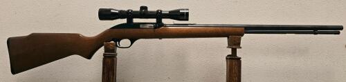 Marlin Model 60 Micro-Groove .22 LR Semi-Auto Rifle, 22" Barrel, Tasco Scope, SN 17396923