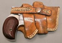 Bond Arms Texas Defender &ldquo;Cowboy&rdquo; .357 Maximum Derringer, Stainless, SN 1341, Box & Holster - 13