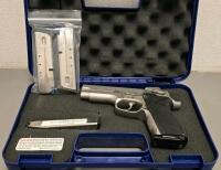 Smith & Wesson Model 4006 .40 S&W Pistol, 4" Barrel, Stainless Steel, 3 Extra Magazines - 10