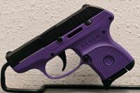 Ruger LCP .380 Auto Pistol Purple Frame, Black Slide, Serial 372467227, With Turquoise Holster - 4