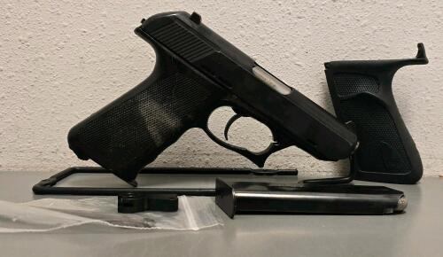 Heckler & Koch HK P9S 9MM Pistol, DA/SA, SN 131458, Spare Grip & Extra Magazine, Made In Germany