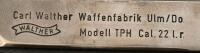 Walther TPH .22 LR Pistol, Made In Germany, Interarms Import, Serial #282191, Blued Finish - 7