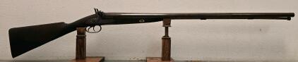 Moore Side-By-Side Double Barrel Percussion Shotgun, 12Ga, Walnut Stock, Scroll Engraved
