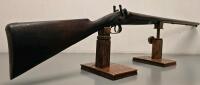 Moore Side-By-Side Double Barrel Percussion Shotgun, 12Ga, Walnut Stock, Scroll Engraved - 2
