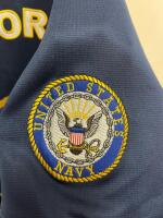 JWM Wholesale U.S. Navy Baseball Jersey XL &ndash; Embroidered Patches, Button-Up Design - 3