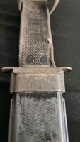 Unmarked 7" Blade Bowie Knife With US Navy MK II Sheath - 3