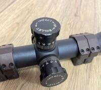 Used Rifle Scope With Exposed Target Turrets And Duplex Reticle - 4