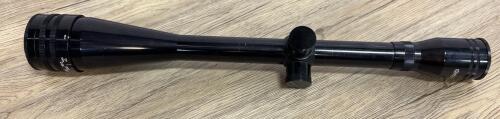 Tasco 6-24x40 AO Rifle Scope, Duplex Reticle, Adjustable Objective, Gloss Black, Lens Caps